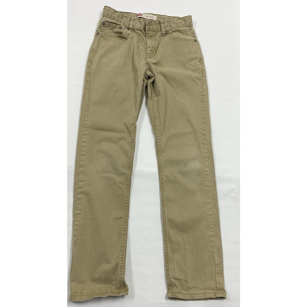 Levis 511 Slim Fit Jeans Tan Brown Adult 27x29 Child 14 Regular Denim Pants
